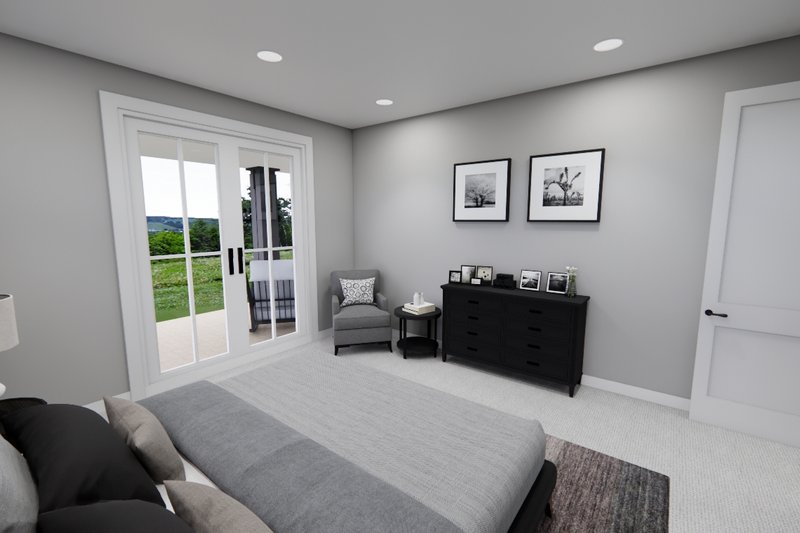 House Blueprint - Interior - Master Bedroom 1 for Farmhouse House Plan #51-1302 - 3 bed, 3.5 bath