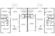 Craftsman Style House Plan - 4 Beds 4 Baths 2440 Sq/Ft Plan #17-2828 