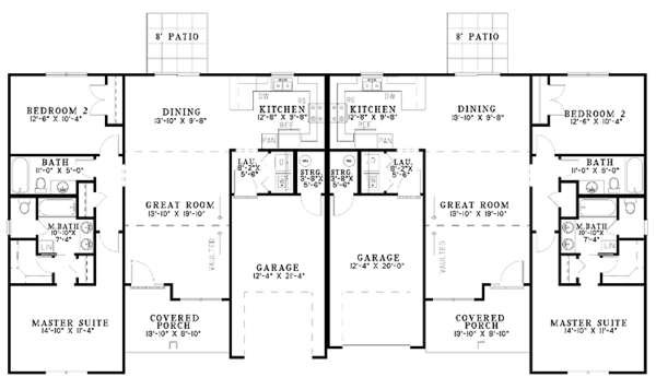 House Plan Design - Craftsman Floor Plan - Main Floor Plan #17-2828