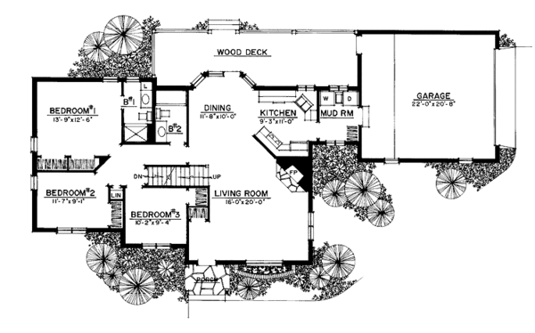 Dream House Plan - Traditional Floor Plan - Main Floor Plan #1016-64