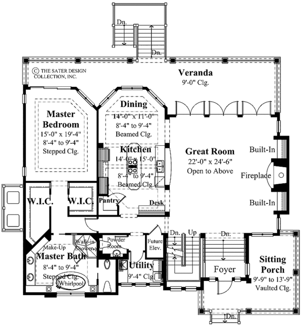 Home Plan - Traditional Floor Plan - Main Floor Plan #930-113