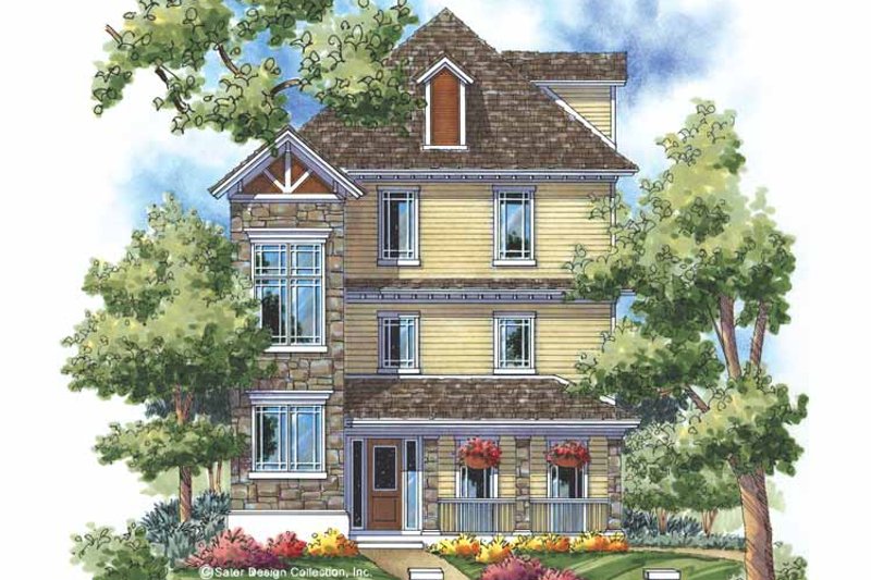 House Blueprint - Craftsman Exterior - Front Elevation Plan #930-169