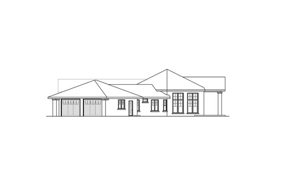 Exterior - Other Elevation 1 for Prairie House Plan #124-904 - 3 bed, 2.5 bath