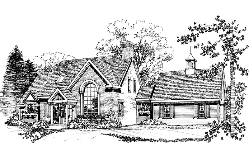 Dream House Plan - Traditional Exterior - Front Elevation Plan #1016-64