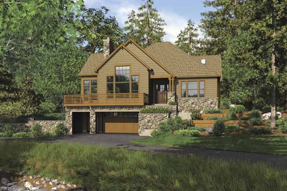 Exterior - Front Elevation 3 for Craftsman House Plan #48-862 - 3 bed, 3.5 bath