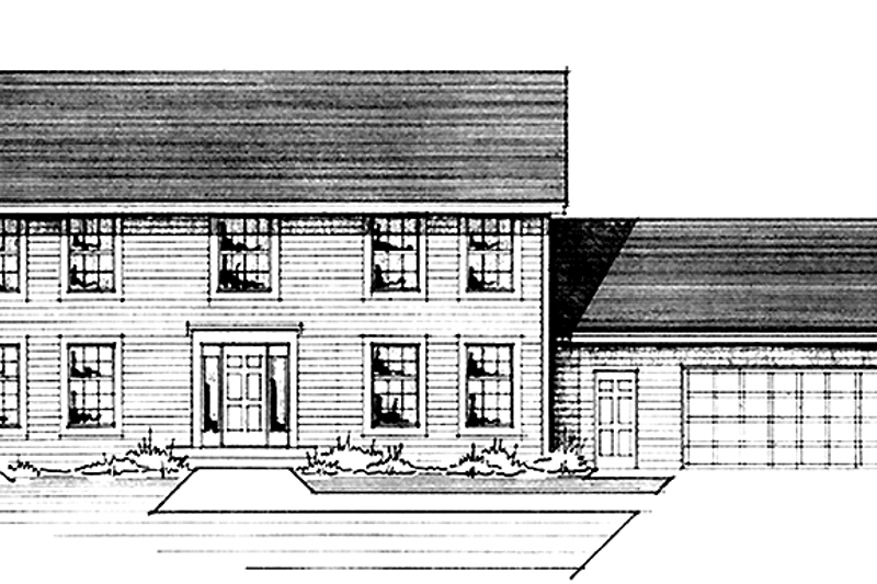 Dream House Plan - Colonial Exterior - Front Elevation Plan #51-848