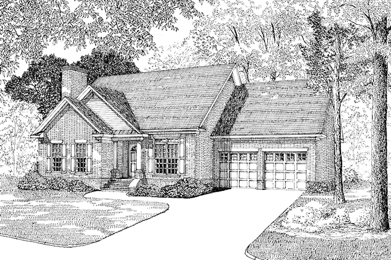 Home Plan - Ranch Exterior - Front Elevation Plan #17-2662