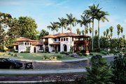 Mediterranean Style House Plan - 4 Beds 3.5 Baths 3512 Sq/Ft Plan #455-555 