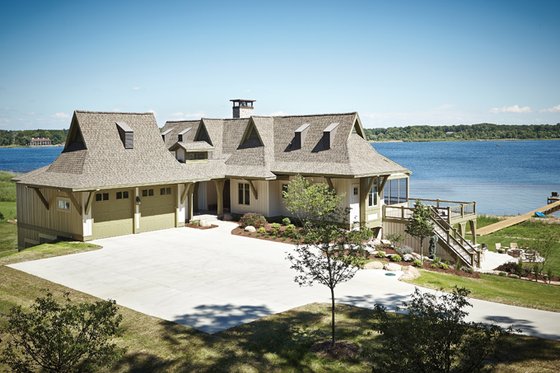 Exterior - Front Elevation 3 for Craftsman House Plan #928-252 - 6 bed, 4.5 bath