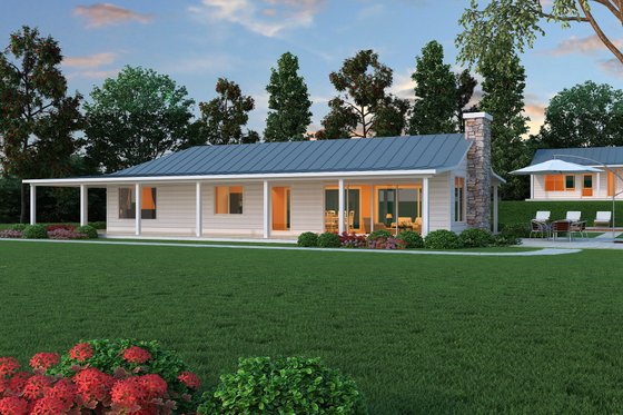 Exterior - Other Elevation for Ranch House Plan #888-5 - 2 bed, 2.5 bath