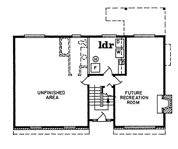 Home Plan - Contemporary Floor Plan - Lower Floor Plan #47-753