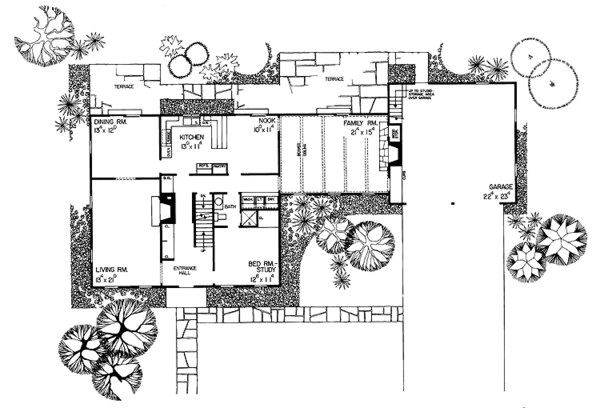 Home Plan - Colonial Floor Plan - Main Floor Plan #72-623