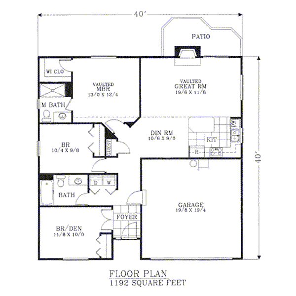 Traditional Floor Plan - Main Floor Plan #53-103