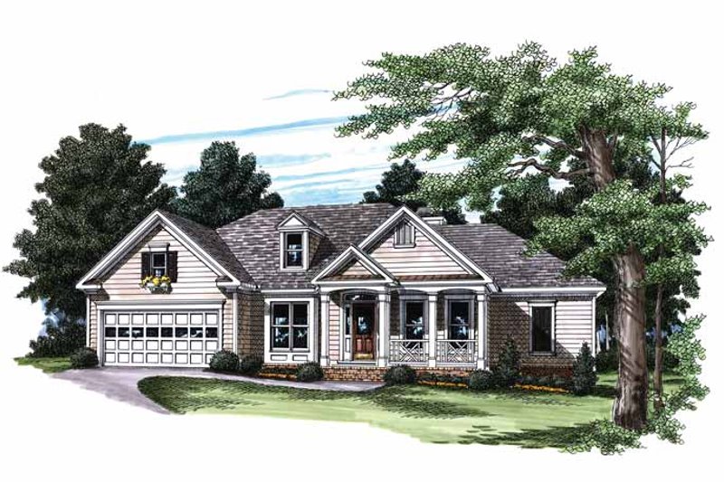 Architectural House Design - Country Exterior - Front Elevation Plan #927-181