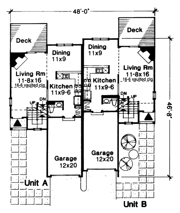 Architectural House Design - Prairie Floor Plan - Main Floor Plan #320-1149