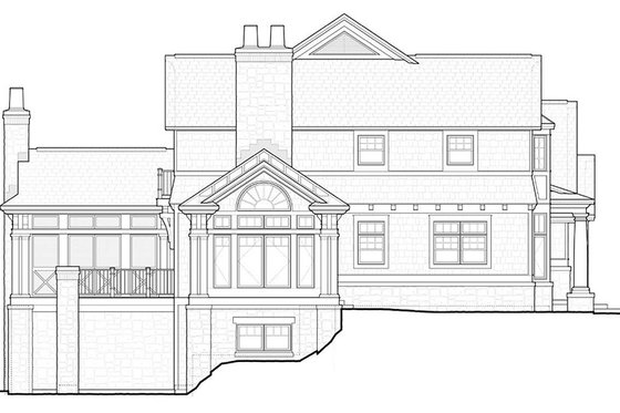 Exterior - Other Elevation 1 for Craftsman House Plan #928-45 - 3 bed, 2.5 bath