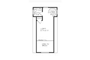 Cabin Style House Plan - 1 Beds 2 Baths 664 Sq/Ft Plan #515-52 