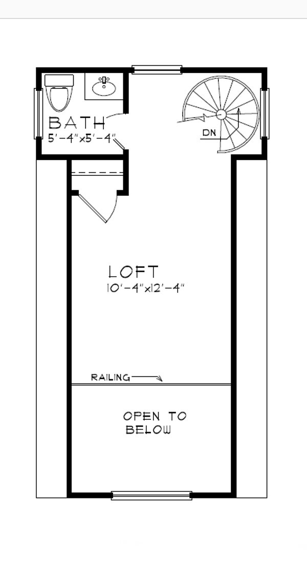 Cabin Floor Plan - Upper Floor Plan #515-52