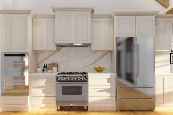 Interior - Kitchen 2 for Country House Plan #17-2596 - 5 bed, 6 bath