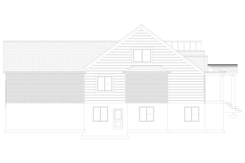 House Blueprint - Exterior - Other Elevation 1 for Craftsman House Plan #1060-479 - 3 bed, 2.5 bath