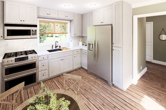 Interior - Kitchen 1 for Cottage House Plan #44-301 - 1 bed, 1 bath