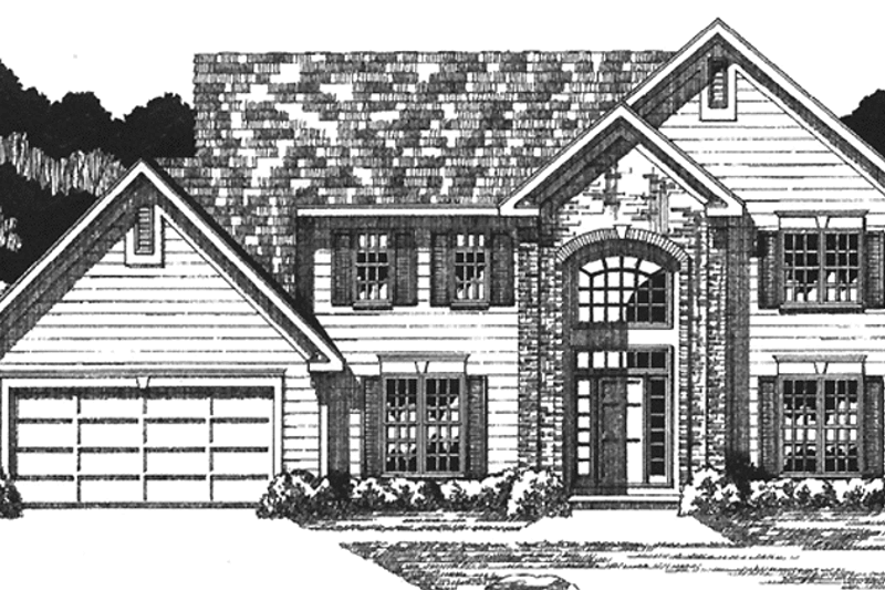 House Plan Design - Traditional Exterior - Front Elevation Plan #1001-99