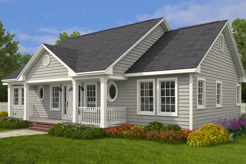 Home Plan - Exterior - Other Elevation 1 for Ranch House Plan #1082-10 - 3 bed, 2 bath