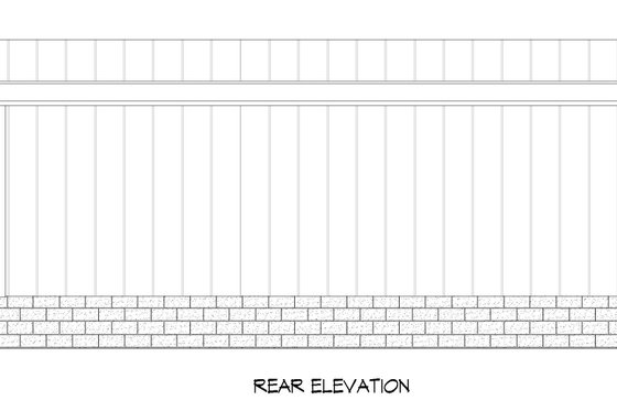 Exterior - Rear Elevation for Modern House Plan #932-770, 0 bath