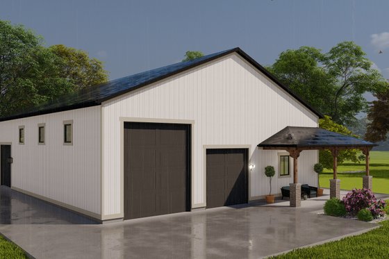 Exterior - Front Elevation 4 for Traditional House Plan #1060-120, 1 bath