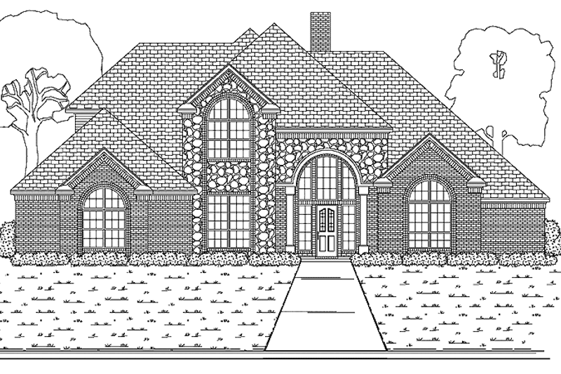House Design - Country Exterior - Front Elevation Plan #84-730