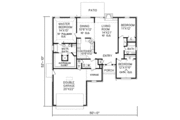 Traditional Style House Plan - 3 Beds 2 Baths 1590 Sq/Ft Plan #65-187 