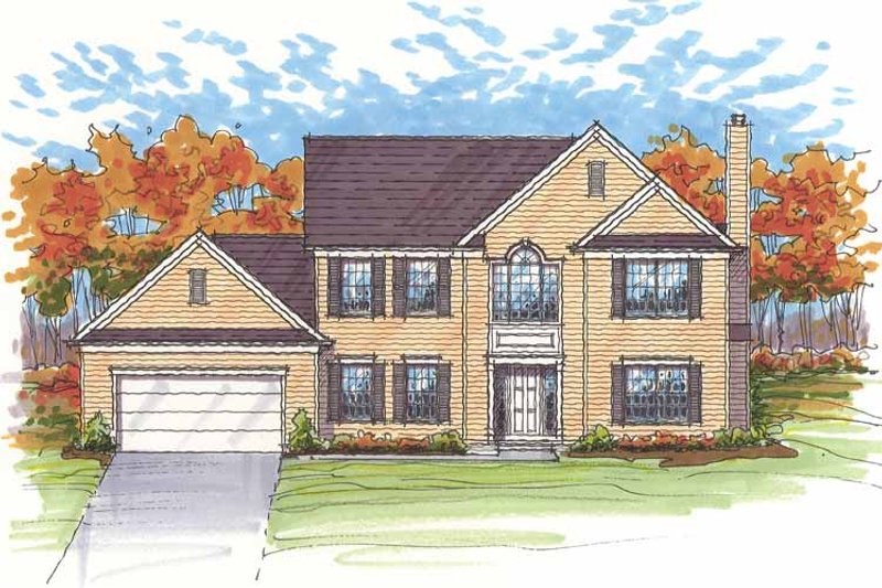 Architectural House Design - Traditional Exterior - Front Elevation Plan #435-20