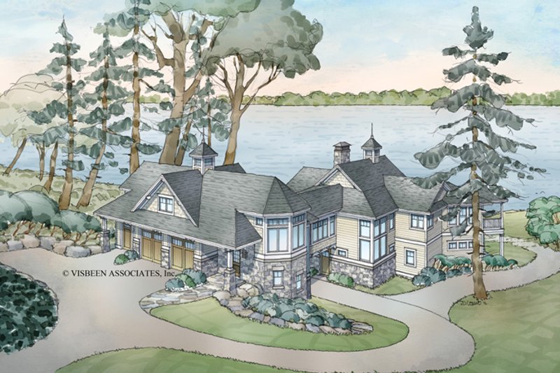 Home Plan - Exterior - Front Elevation 2 for Craftsman House Plan #928-259 - 4 bed, 5.5 bath