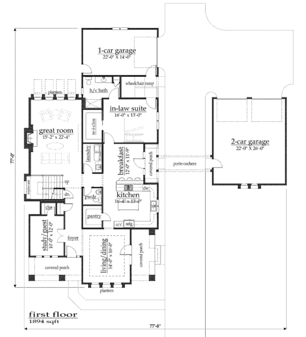 Prairie Floor Plan - Main Floor Plan #459-7