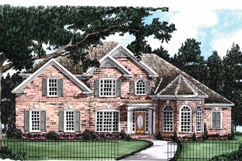 Home Plan - Exterior - Front Elevation 7 for Colonial House Plan #927-587 - 4 bed, 4 bath