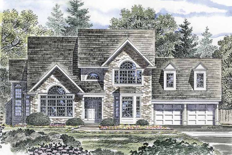 House Plan Design - Traditional Exterior - Front Elevation Plan #316-135
