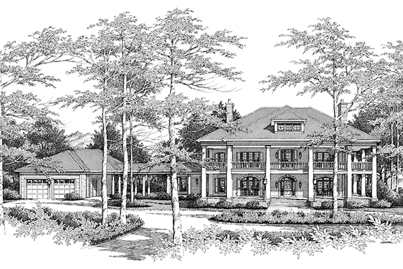 House Plan Design - Classical Exterior - Front Elevation Plan #71-146