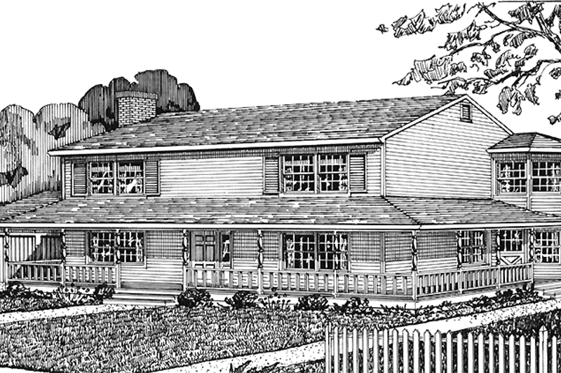 House Plan Design - Country Exterior - Front Elevation Plan #320-1360