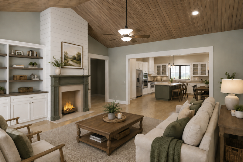 House Plan Design - Interior - Entry for Farmhouse House Plan #44-316 - 4 bed, 3 bath