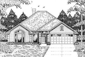 Traditional Exterior - Front Elevation Plan #42-163