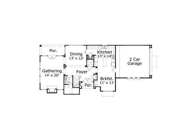 European Floor Plan - Main Floor Plan #411-645