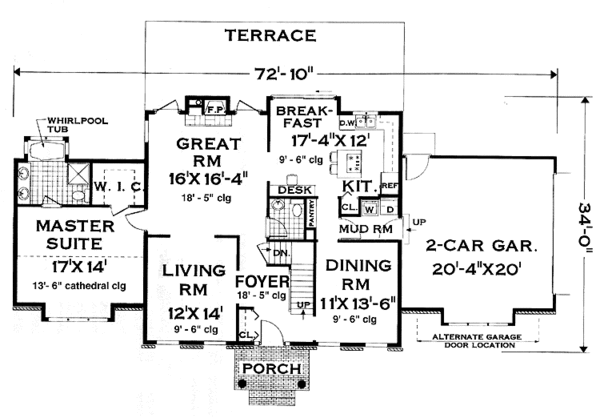 Dream House Plan - Classical Floor Plan - Main Floor Plan #3-285