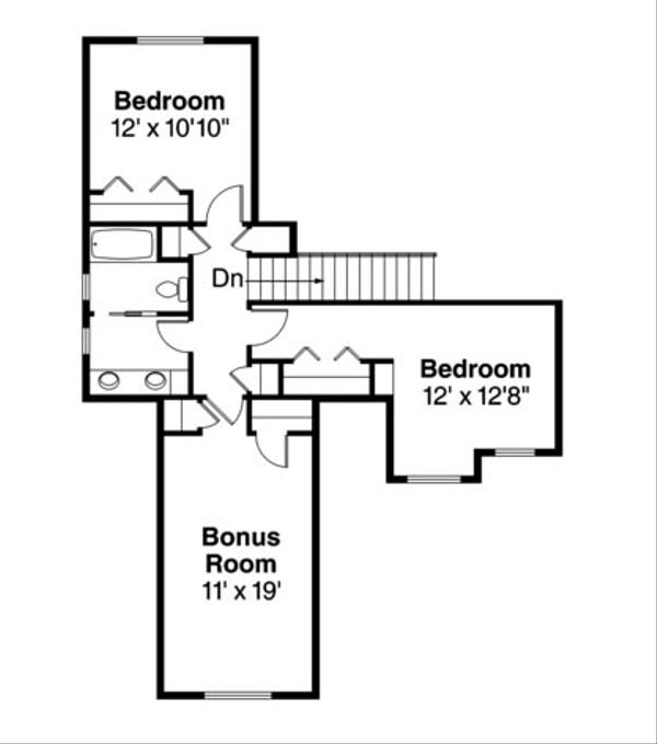 Home Plan - Craftsman Floor Plan - Upper Floor Plan #124-739