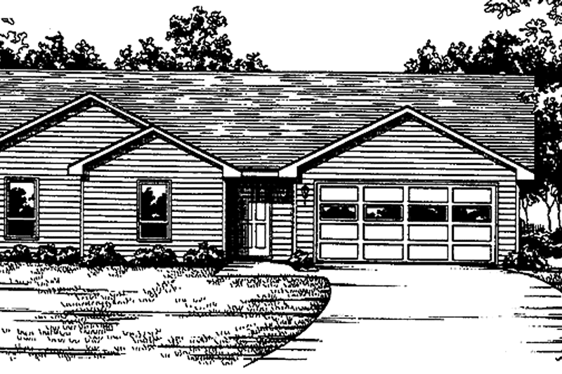 House Plan Design - Ranch Exterior - Front Elevation Plan #30-312