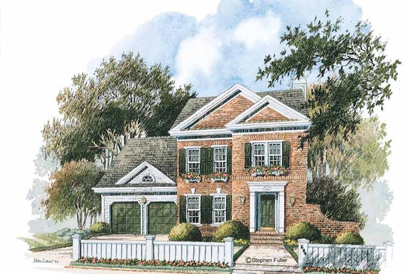 Home Plan - Colonial Exterior - Front Elevation Plan #429-235