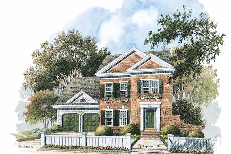 Dream House Plan - Colonial Exterior - Front Elevation Plan #429-235