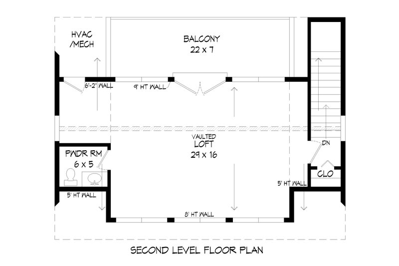 Home Plan - Floor Plan - Upper Floor for Traditional House Plan #932-479, 0 bath