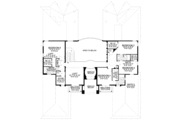 Mediterranean Style House Plan - 5 Beds 5 Baths 5754 Sq/Ft Plan #420-179 