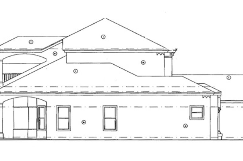 Home Plan - Exterior - Other Elevation 1 for Mediterranean House Plan #417-572 - 4 bed, 5 bath