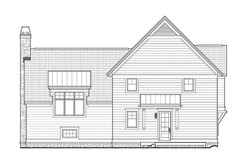 Architectural House Design - Exterior - Rear Elevation for Contemporary House Plan #928-274 - 3 bed, 2.5 bath